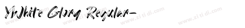 YWhite Glory Regular字体转换 YWhite Glory Regular字体转换